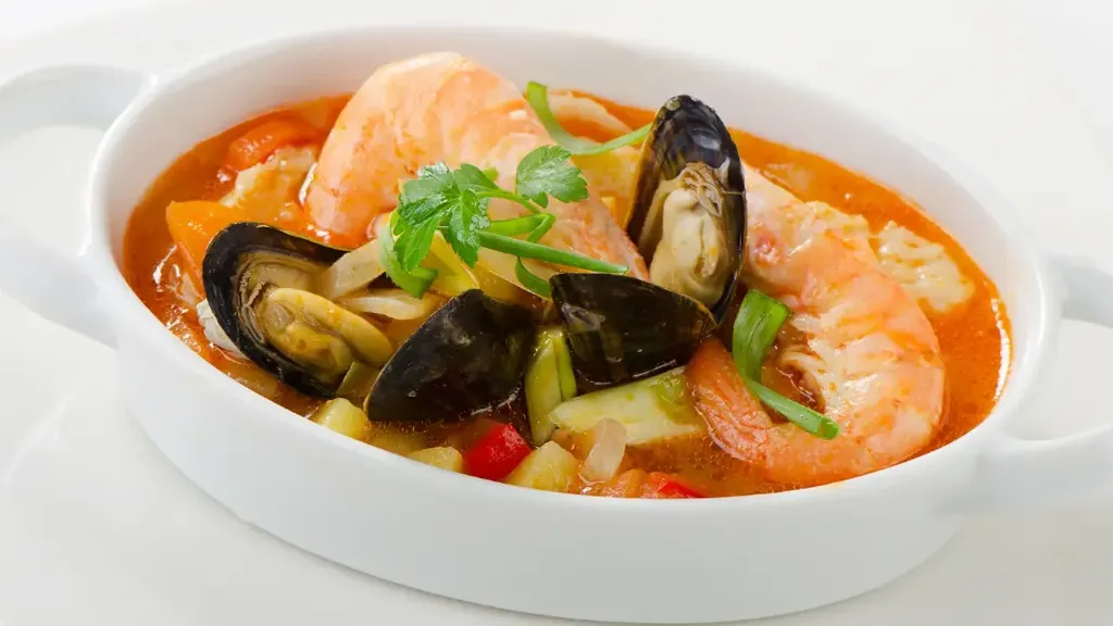 CAZUELA DE FRUTOS DEL MAR AL TERMIDOR